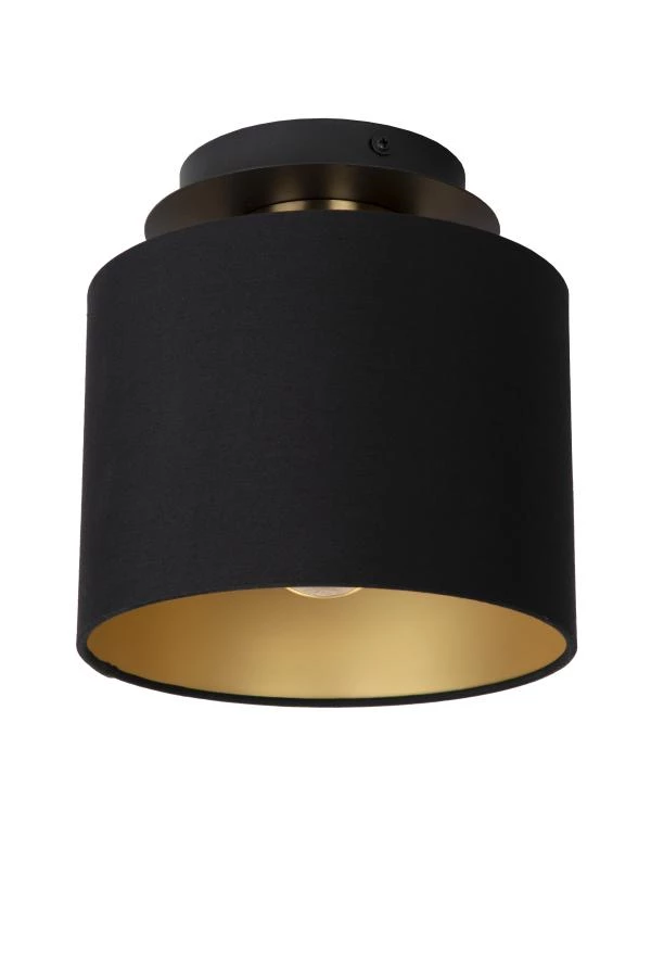 Lucide FUDRAL - Flush ceiling light - Ø 20 cm - 1xE27 - Black - off